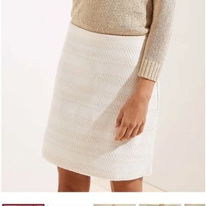 Loft Chevron Jacquard Knit Skirt size M